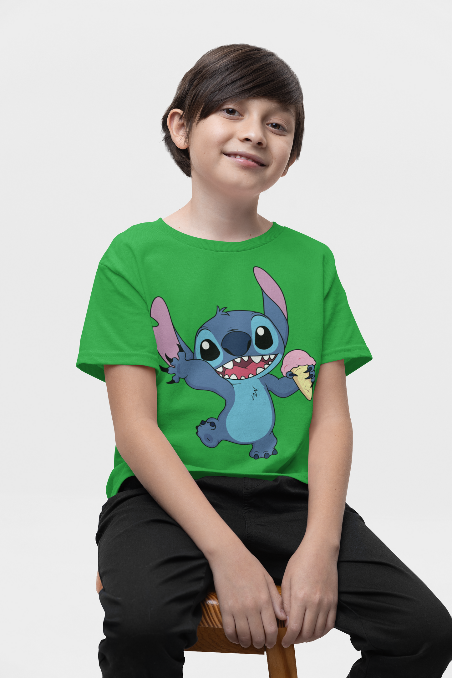 Camiseta Verde de Stitch