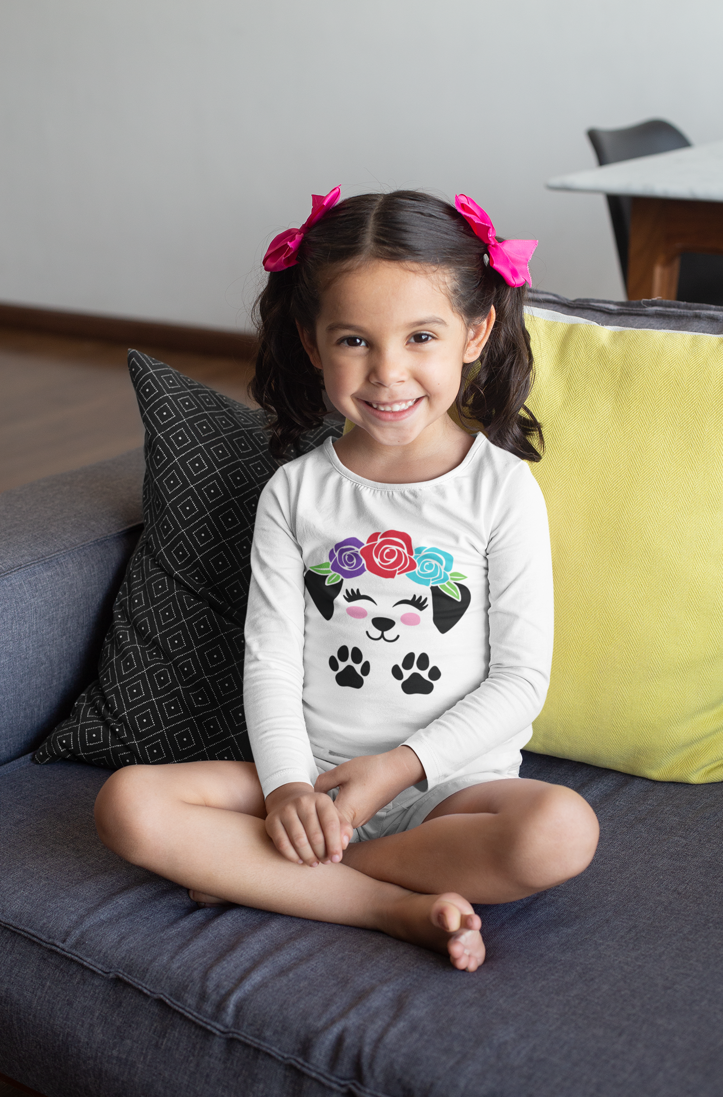 Blusa de Perrito con rosas