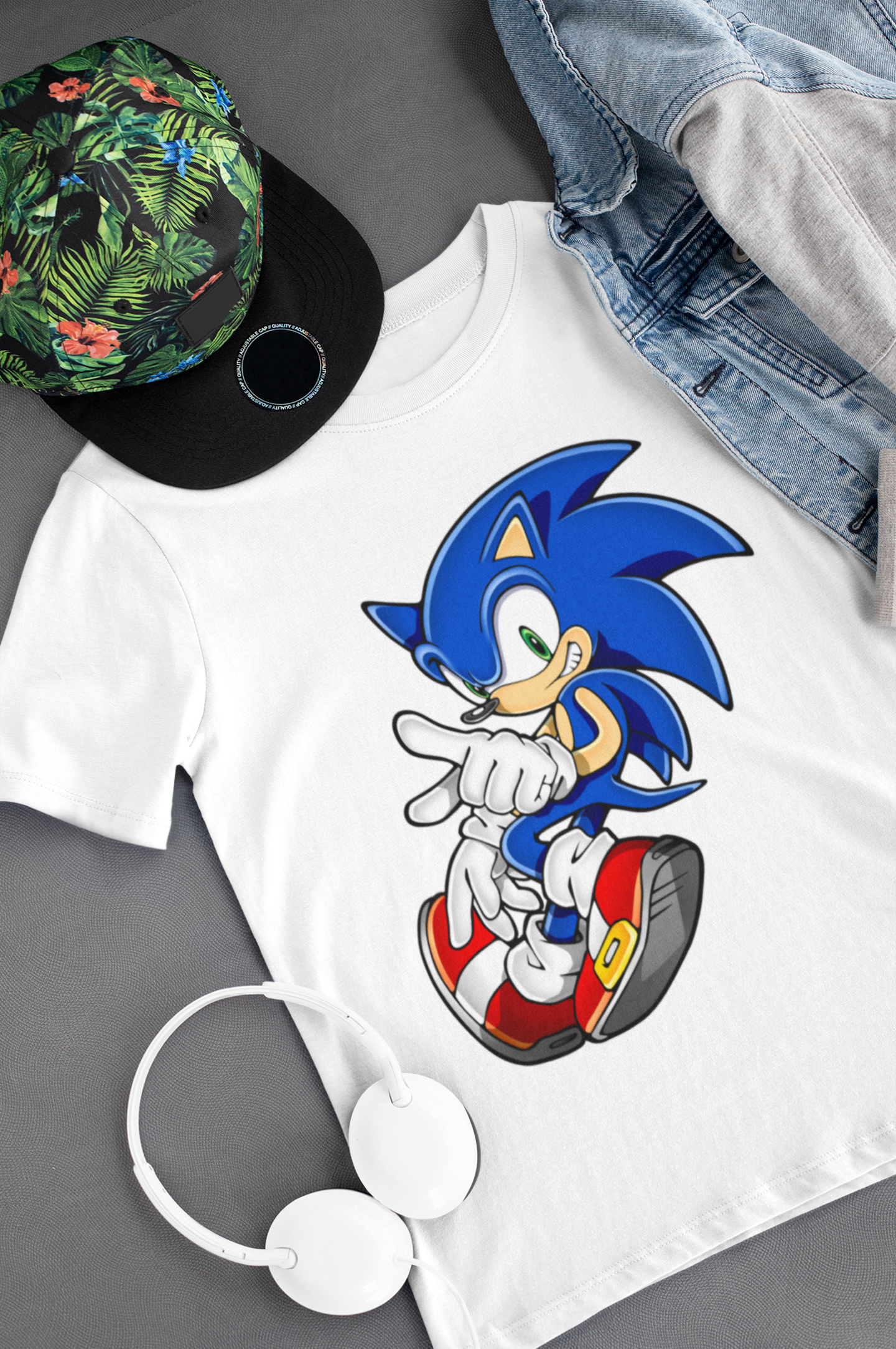 Camiseta Blanco de Sonic