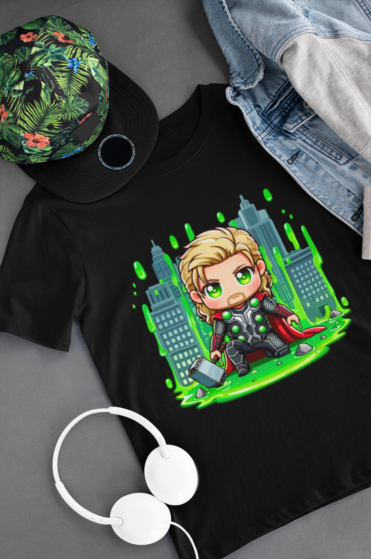 Camiseta Negra de Thor