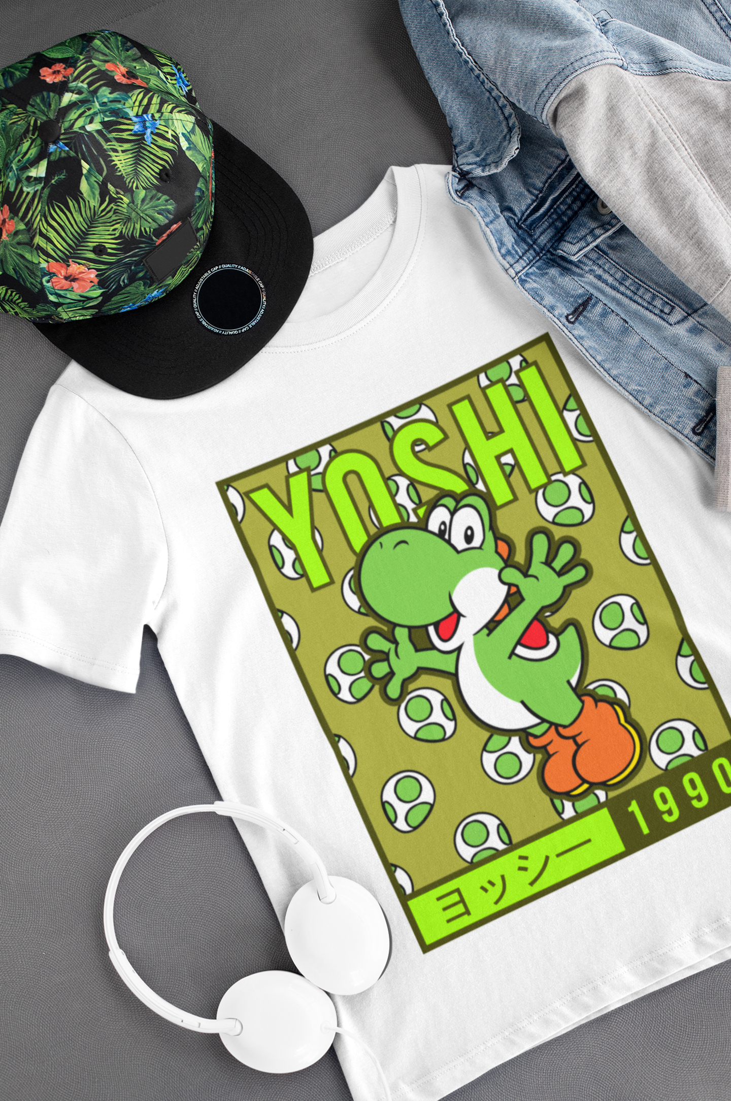 Camiseta Blanca de Yoshi