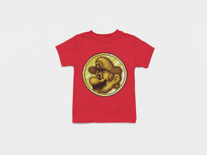 Camiseta de moneda dorada de Mario