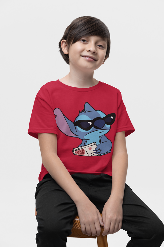 Camiseta Roja de Stitch