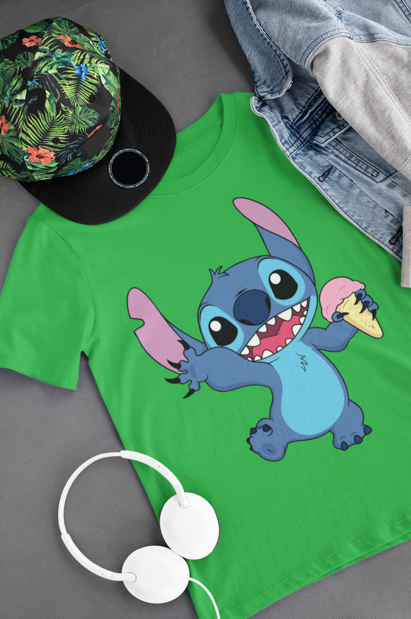 Camiseta Verde de Stitch